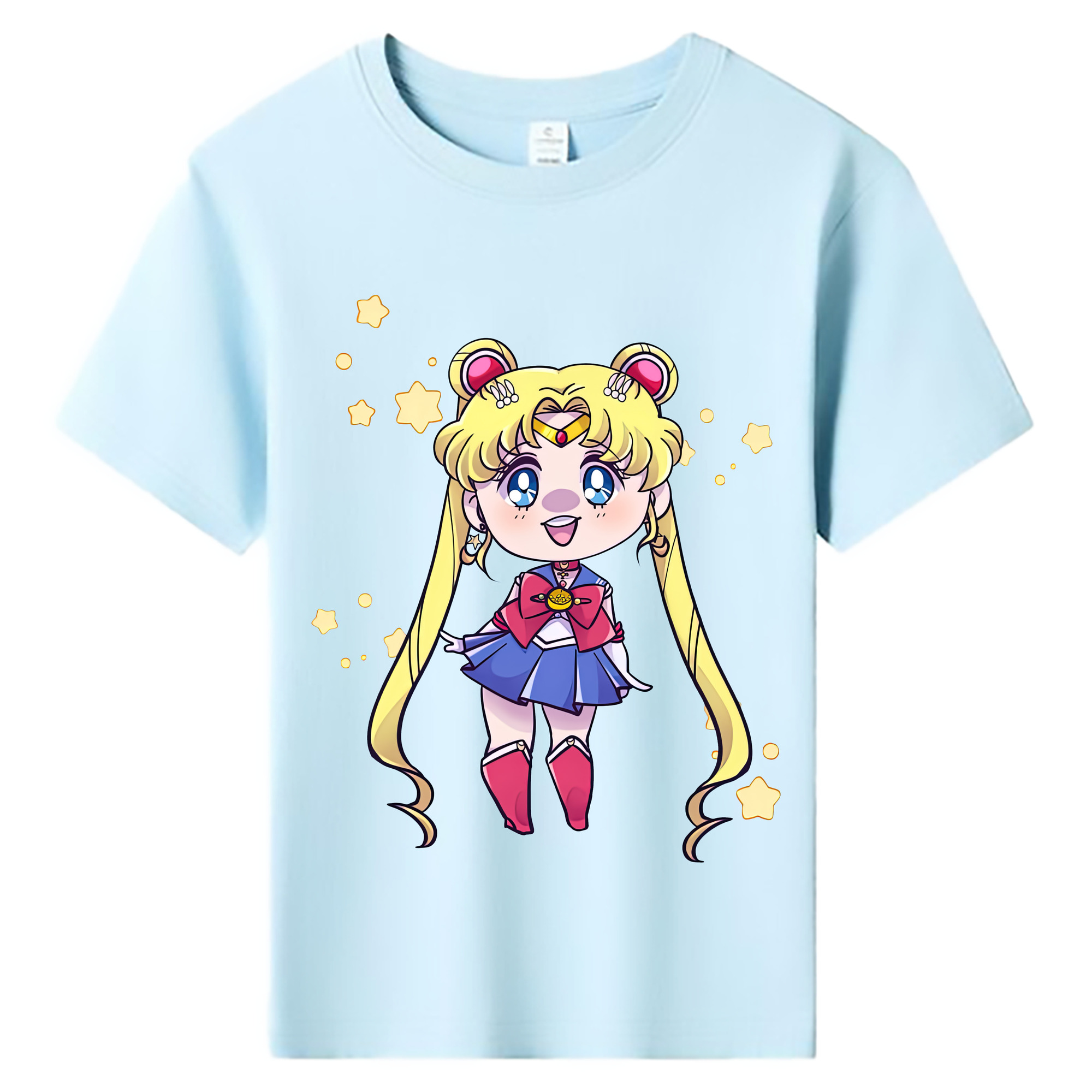（画像用） 美少女戦士セーラームーン 月野 うさぎ つきの うさぎ Sailor Moon Tsukino Usagi 綿100％キッズTシャツ（フロントプリント）